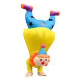 Fantasia Inflável Palhaço Invertido Clown