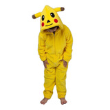 Fantasia Kigurumi Pijama Macacão Do Pikachu Infantil