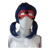 Fantasia Ladybug Com Mascara Luva E Peruca Para Criança 