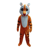 Fantasia Mascote Pelucia De Tigre Animaçao