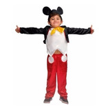 Fantasia Mickey Infantil Roupa Conjunto Com