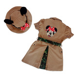Fantasia Minnie Safari Vestido Infantil