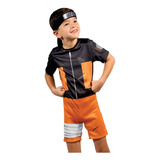 Fantasia Naruto Uzumaki Infantil Original Cosplay Bandana