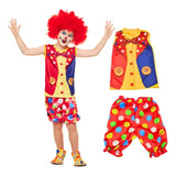 Fantasia Palhaço Palhacinho Infantil Festa Circo Carnaval