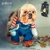 Fantasia Para Pet Chucky Para Halloween Natal E Festas Para Cães E Gatos Pequenos Médios E Grandes Pequeno
