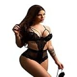 Fantasia Sexy Body Renda Supremo Sensual Deusa Da Noite Lingerie GG