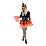 Fantasia Vestido Bruxa Halloween Adulto Com