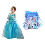 Fantasia Vestido Frozen Ana Elsa Disney
