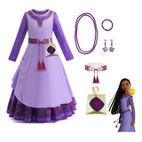 Fantasia Vestido Infantil Asha Filme Wish