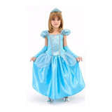 Fantasia Vestido Infantil Cinderela Luxo E