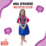 Fantasia Vestido Luxo Anna frozen