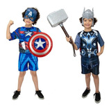Fantasias Capitão América E Thor Heróis