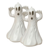 Fantasma Fantasminha Plástico Pendurar Halloween Kit