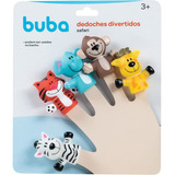 Fantoches De Dedo Dedoches Banho Safari 5 Peças Buba Baby