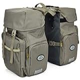 FANWU 50L Bike Panniers Bicicleta Mochila De Viagem à Prova D água Bolsas Com Capa De Chuva Para Suporte De Bicicleta Traseira De Bicicleta Suporte Para Largura Menos De 7 Polegadas Bike Rack Cinza