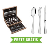 Faqueiro Aço Inox 130 Pçs Com Estojo Classic Tramontina
