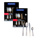 Faqueiro Aço Inox 48 Peças Malibu Tramontina Jogo Talheres P