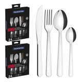Faqueiro Aço Inox 48 Peças Malibu Tramontina Jogo Talheres