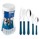 Faqueiro Inox 20 Peças Leme Azul Tramontina