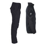 Farda Calça Combat Shirt Tática Airsoft Bélica Preta