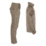 Farda Militar Tática Calça Combat Shirt Bélica Coyote