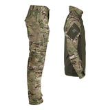 Farda Militar Tática Calça Combat Shirt Bélica Multicam