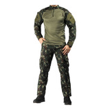 Farda Tática Completa Moda Militar Reforçado Camuflado