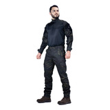 Fardamento Tático Operacional Camisa Calça Multicam Black