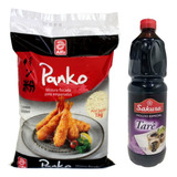 Farinha Panko Alfa 1 Kg 1 Litro Molho Tarê Sakura Hot Roll