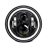 Faróis De Automóveis ERYUE 1 Peça Farol De LED Para Motocicleta De 7 Polegadas Com DRL Sinal De Direção Farol Baixo Farol Alto 7 H4 Redondo LED Farol IP67 à Prova D água