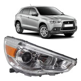 Farol Asx 2010 2012 2018 Mitsubishi Cromado Lado Direito