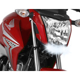 Farol Auxiliar Led 15w Drl Moto Honda Cg150 Titan 2014 2016