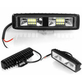 Farol Auxiliar Led Retangular Slim Discreto Fino 48w Foco
