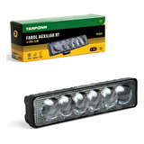 Farol Auxiliar Milha 6 Leds Retangular Slim 12 24v 6000k