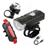 Farol Bike Luz Led Frontal Traseiro Pisca Buzina Trim Trim