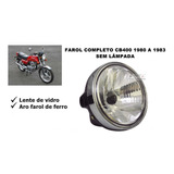 Farol Completo Honda Cb400 80 81 82 83 Aro Cromado Cb 400