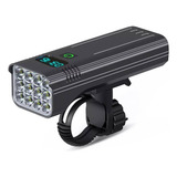 Farol De Bike Usb 12 Leds Super Potente Power Bank T6 Elite