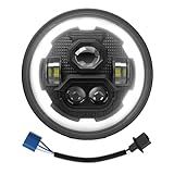 Farol De LED Para Motocicleta De 17 Cm Para Harley Davidson Heritage Softail Street Glide Road King Special Switchback Electra Glide Ultra Classic Chrome Fat Boy Yamaha Indian Victory Triumph