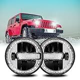 Farol De LED Redondo De 7 Polegadas Compatível Com J EEP R4 Faróis Redondos à Prova D água Com Luz De Seta DRL De Farol Alto Baixo 6000K 3000K 300W