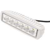Farol De Milha 6 Leds Busca Náutico Barco 12v 24v 6500k
