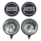 Farol De Milha Fusca Gol 661 Lente Lisa E Capa Arteb Preta