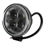 Farol De Milha Led 10 30v 12w 4 Led s Redondo Off road