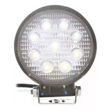 Farol De Milha Led Redondo 27w 12v 24v Carro Jeep Caminhão