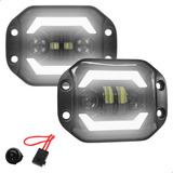 Farol De Milha Luz De Ré 12cm S10 F250 Hilux 12 24v 48w Par