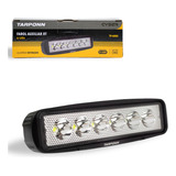 Farol De Milha Off road Retangular 6 Led 18w 9v 60v Caminhã