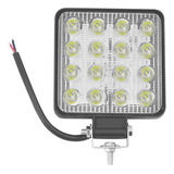 Farol De Milha Quadrado Led 48w Off Road Moto Carro Caminhão