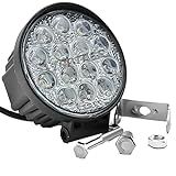 Farol De Milha Redondo 14 Leds 42w Automotivo Ultra Led 10 30V Veiculo Moto Carro Caminhão Pickup Off Road Não é Modelo Slim