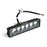 Farol De Milha Slim Rt 6 Leds 12v 24v 6000k Auxiliar Ip65