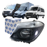 Farol Esq Máscara Negra Sprinter 2016 2017 2018 2019