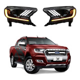 Farol Ford Ranger 2017 2018 2019 2020 estilo Mustang 